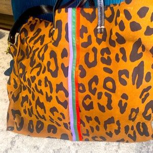 Clare V leopard Tote Bag